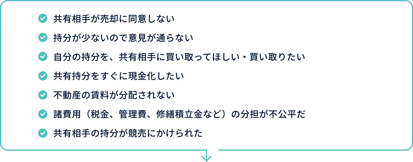 共有名義の不動産によくあるお悩み・トラブル